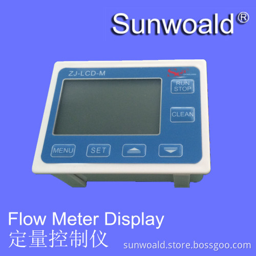 flow meter display for Quantitative